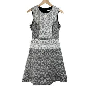 Badgley Mischka Dress Womens Size 6 Belle Snakeskin Print Fit & Flare